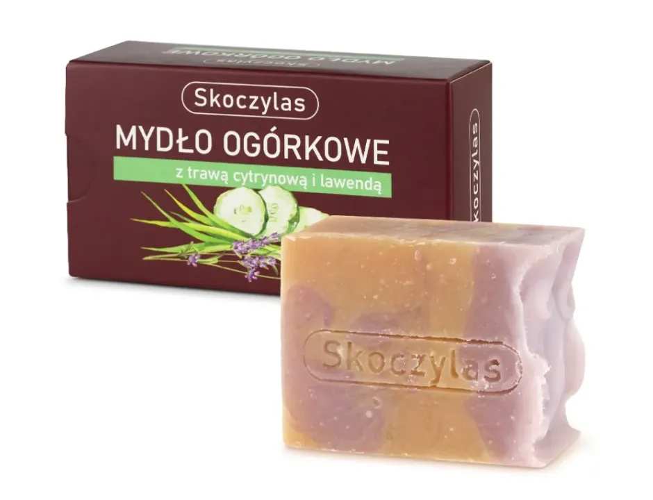 Mydło ogórkowe z trawą cytrynową i lawendą - 100 g - 2